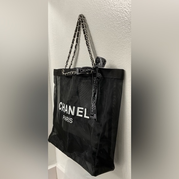 NIP CHANEL Beauty Mesh Tote bag & pouch - Picture 5 of 11